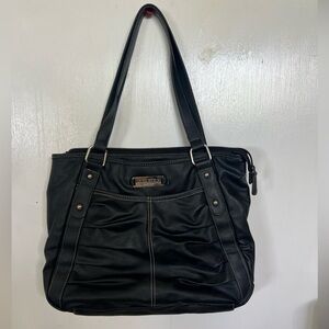 Nine West Black Leather Shoulder Bag